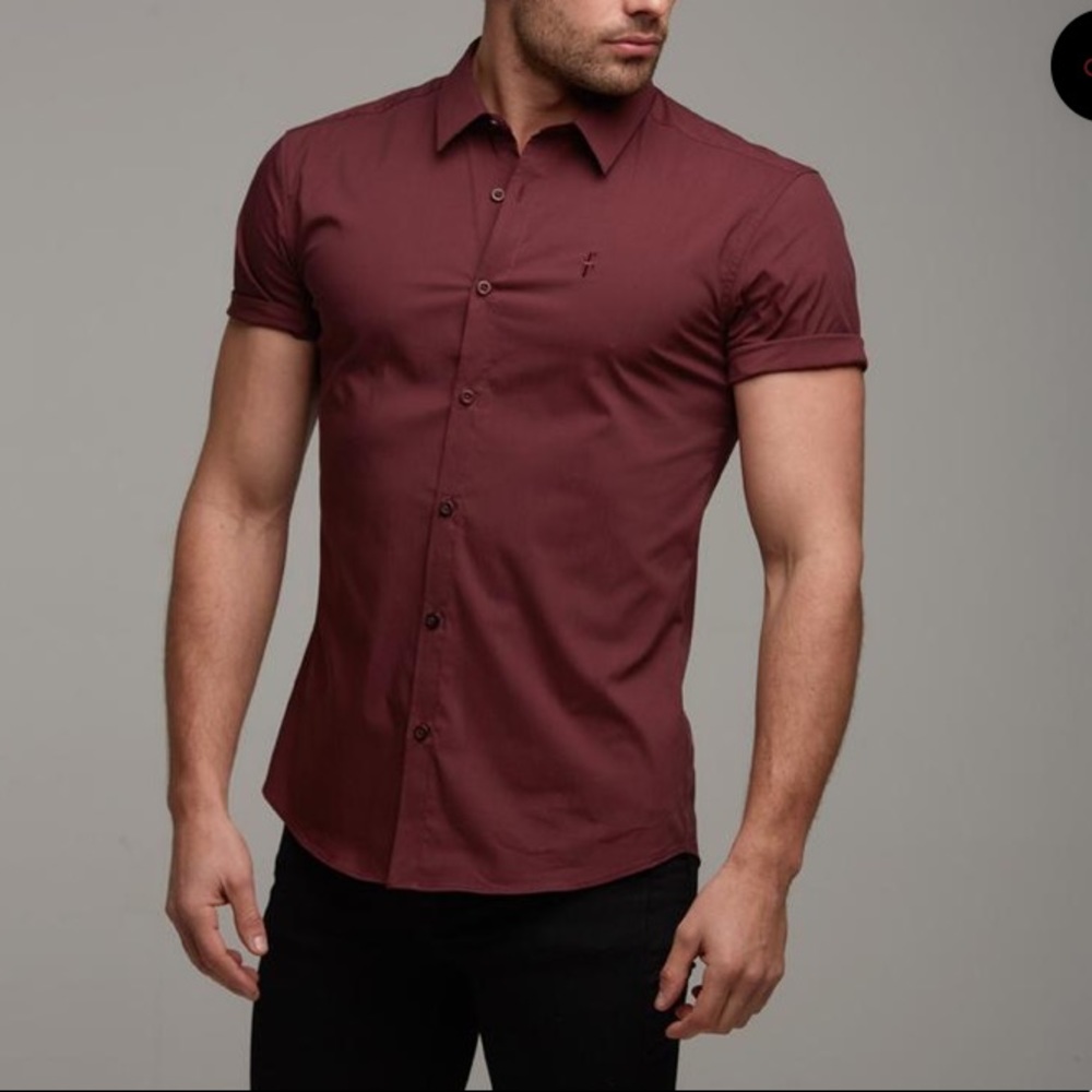 Father Sons Stretch Slim Fit Short Sleeve